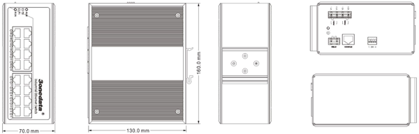 IES7116G Switch công nghiệp 16 cổng Gigabit Ethernet